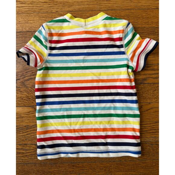 Primary Rainbow Stripe Rash Guard Shirt Size 2-3 - Picture 4 of 4